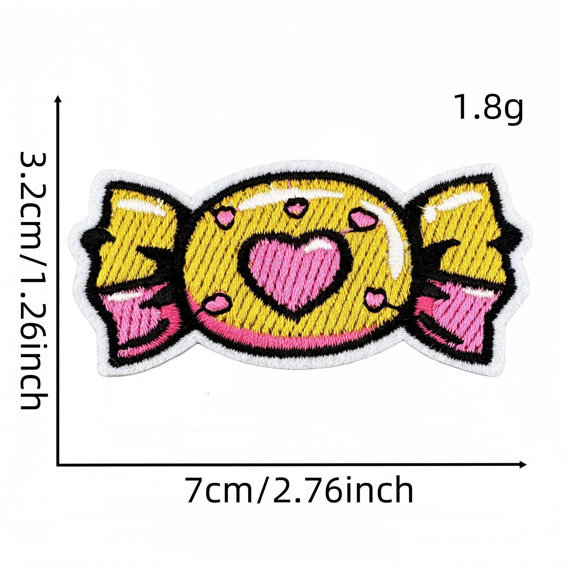 

2025 Милые мультяшные вышитые тканевые нашивки с пиццей и закусками для детской одежды
