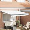 VidaXL Automatic Retractable Awning White 300x250 Cm 3330084