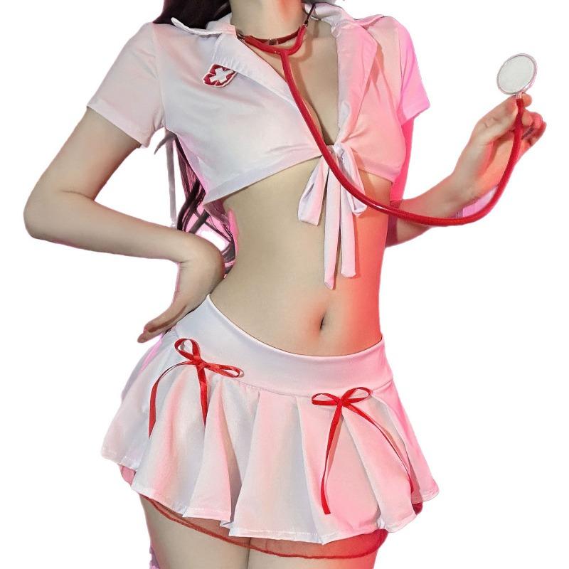 Sex Underwear Sexy Hot Small Breasts Gather Pure Desire Wind Super Spicy Nurse Uniform Suit Uniform Cos Suit