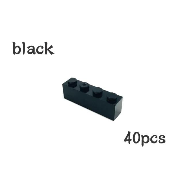Non-Toxic 40Pcs Moc Assemble Particles 3010 3066 1X4 Bricks Dots Thick 1*4 Building Blocks Diy Educational Creative Toy For Kids
