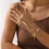 Multilayer Finger Linked Minimalist Bracelet Women Hand Chain Elegant Stackable Jewelry Suitable for Daily Party Wear
