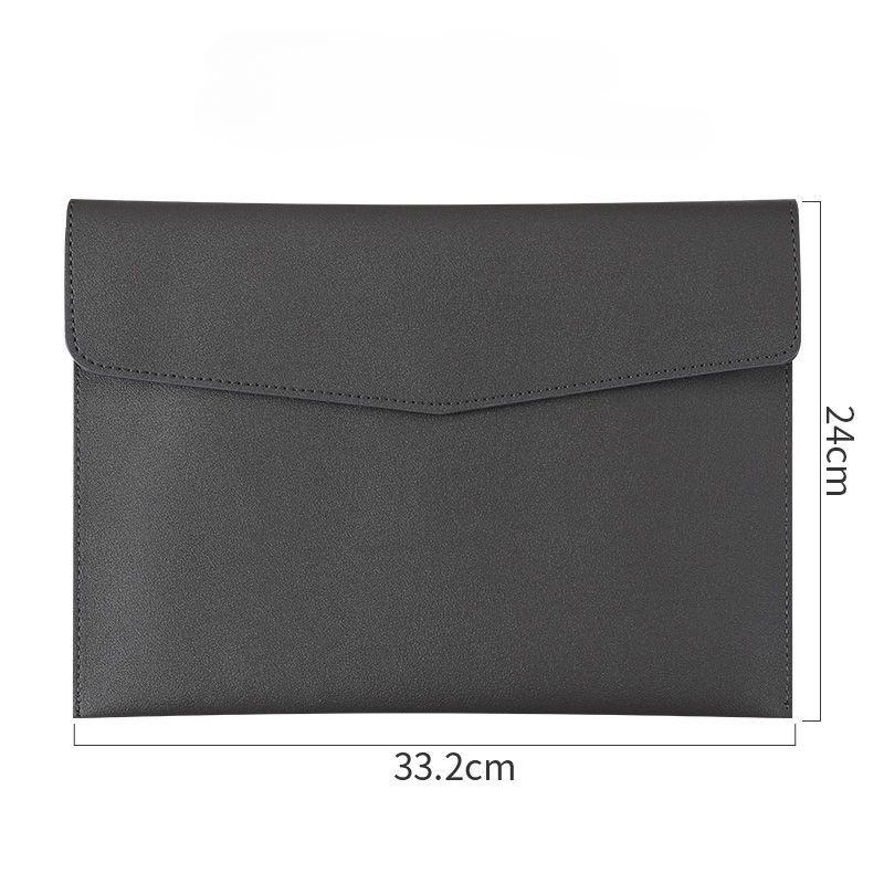 

Большая вместимость для хранения документов формата А4, кожаная сумка-конверт для сберегательной книжки, сумка для архива, переносная сумка для счетов-фактур A4 темно серый