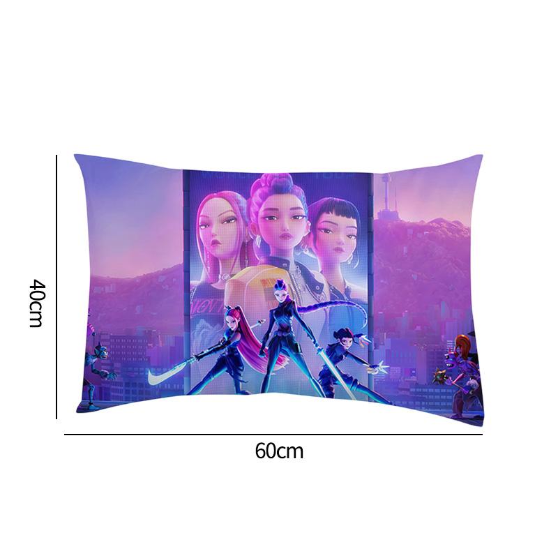 K-Pop Demon Hunter Pillow Cover Anime Movie Pillow Case Sofa Pillow Cushion Cover Christmas Decorations Home Supplies