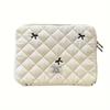 Embroidered Tablet Sleeve Bag Large Capacity Computer Storage Bag Bow Tablet Protective Case  Girl