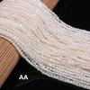 1String, 2-2.5mm White Natural Shell Mother of Pearl Beads, Handcrafted Rice Shape Loose Spacer Beads for DIY Necklace, Bracelet, Jewelry Making 36cm