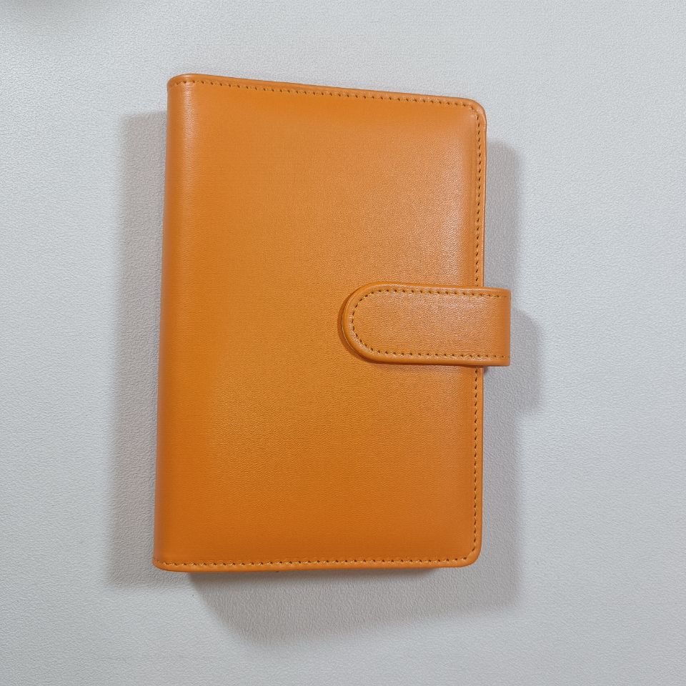 A4 A5 A6 Budget Binder File Holder Loose Leaf PU Leather Notebook Budget Binder with Prong Rings for Students Journal Business