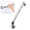 1 Set Shower Handrail Space Saving Strong Load-bearing Anti Slip Rustproof Good Grip Towel Rack Stainless Steel Handicap Elderly Senior