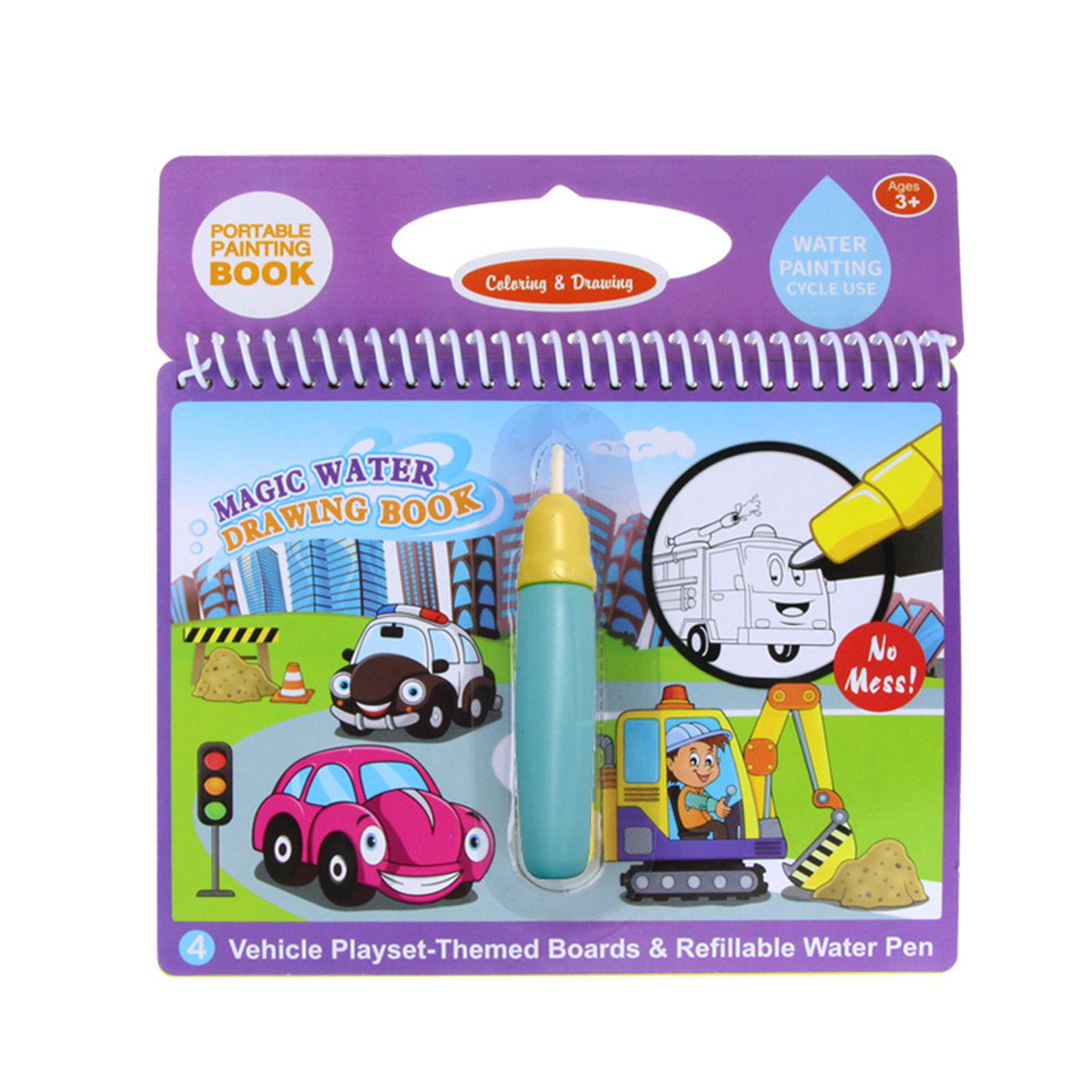 

8 видов рисования водой, книга для рисования каракулями и ручка, раскраска, доска для рисования, ранние развивающие игрушки, подарок на день рождения для ребенка one size