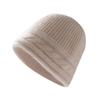 Direct Supply Autumn and Winter Cashmere Hat Simple Bucket Hat Thickened Twisted Dome Hat Pot Hat Warm Wool Hat