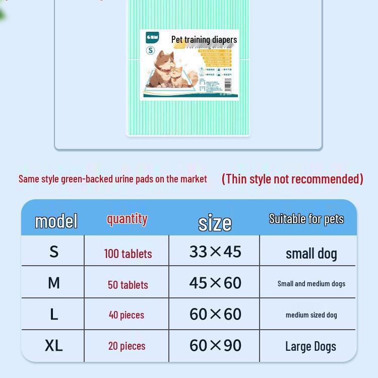 

Пеленки для собак - Дезодорирующие, Впитывающие, Толстые, Одноразовые (Упаковка 100 шт.)