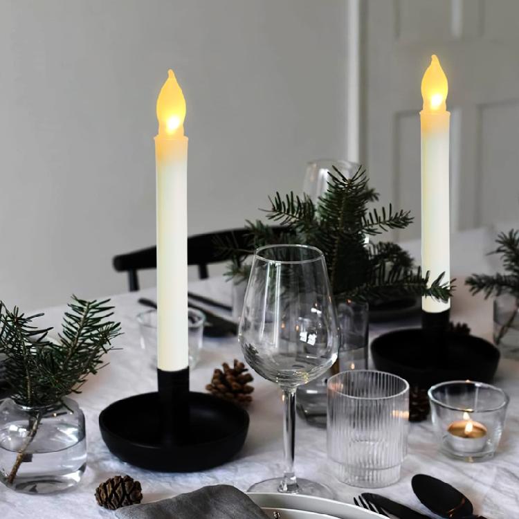Electric Led Candle 12pcs/set Flameless Festival Party Background Decor