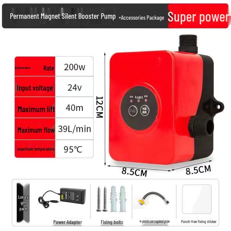 Household Intelligent Silent Booster Pump for Water Heating Systems