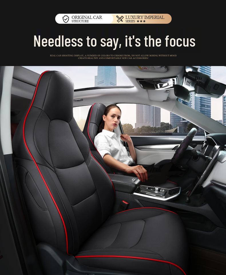 Maßgefertigter Weltmeister EX5 Ganzjahres-Leder-Autositzbezug 5-Sitzer