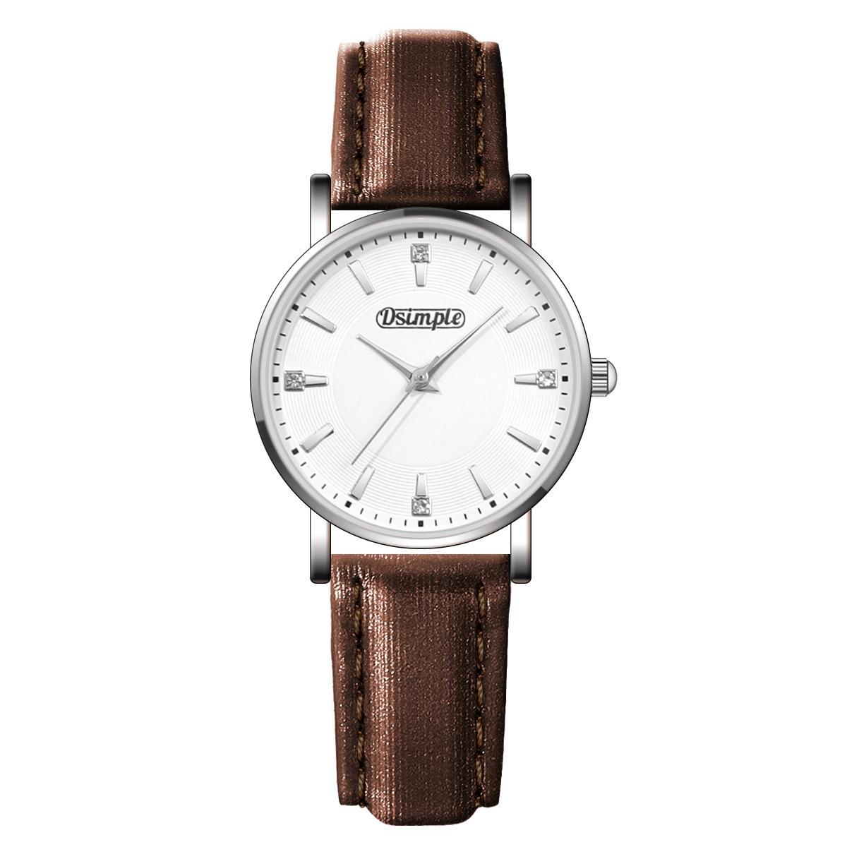 

Dsimple Leather Ladies Watch Fashion Women S Watch Luxury Ladies Jewelry Set Watch