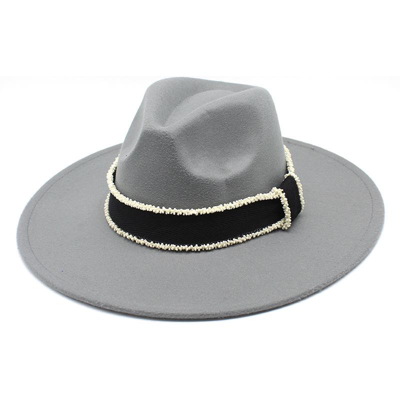 Retro Multi-Color Peach Heart Top Hat, Big-Brimmed Jazz Hat, British Woolen Felt Hat, Men'S And Women'S Top Hat 9.5Cm