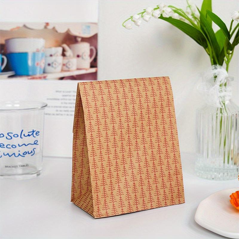 20 Stück/Packung Kraftpapier-Verpackungsbeutel Geschenkpapierbeutel Aufbewahrung Feiertagsdekoration Geburtstagsdekoration, Postkarte, Party-Geschenktüte