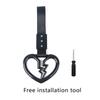 1pcs Broken Love JDM Train Bus Handle Hand Strap Tsurikawa Ring Heart Styling Drift Charm Strap Drift Auto Accessories Car Strap