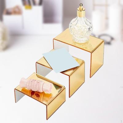 3 Stück Acryl Display Erhöhung, Schmuck Erhöhungsregal Eleganter Ständer Schaufenster Einrichtungsgegenstände für Süßigkeiten
