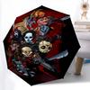 Horror Icons Unite Folding umbrella travel 8 paraphenoid bones Sun umbrella Umbrella printing