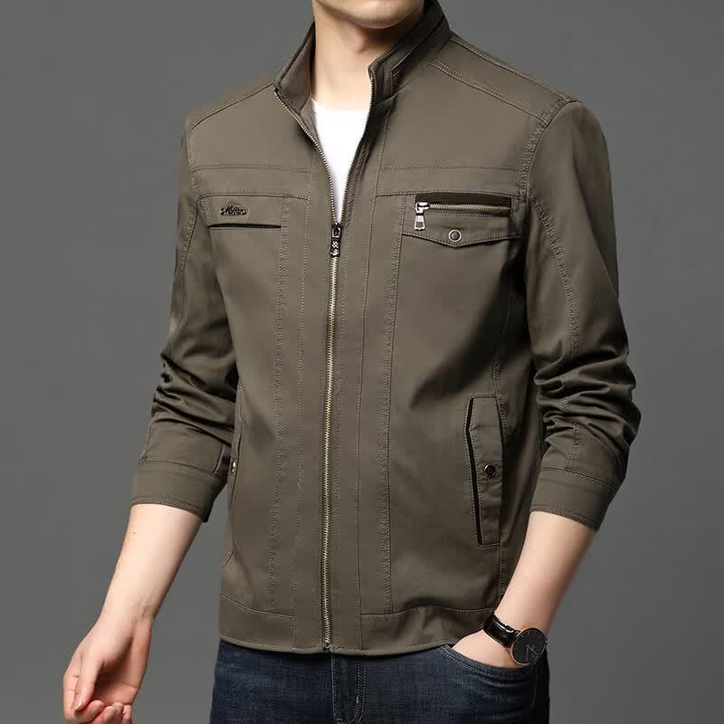 IMAGINEX Men's Casual Workwear Stand-Collar Jacket
