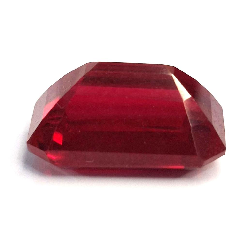Certified Natural Red Ruby Mozambique Emerald Cut 15-17 Ct Stunning Gemstone