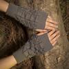 New Warm Knitted Fingerless Gloves - Autumn Winter Korean Sports Style with Double Twist Design