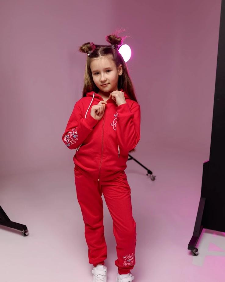 Girls’ Sport Set – Hoodie & Joggers with Print, Demi-season, 6018-023-33 HC