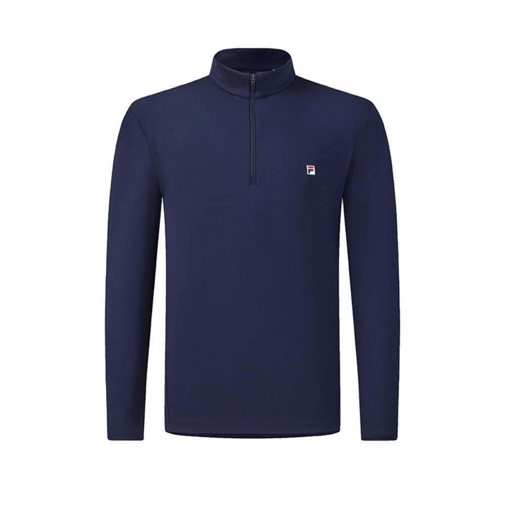 Fila Tennis Fashion Minimalist Classic Retro Casual Sports Tennis Versatile Comfortable Long Sleeve T-Shirt Men tops Sky-Blue A11M613223FBU