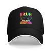 Bruh We Are Glowing In My Glowing Era Group Team Tie Dye Sun Baseball Cap Summer Unisex Women Baseball Caps