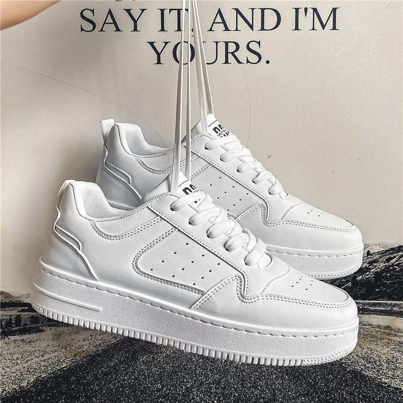 Brand Leather men's Sneakers White Platform Woman Sports Sneakers Female Vulcanized Shoes Sneakers Casual Ladies Trainers
