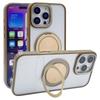 For iPhone 16 Pro Magnetic Case Acrylic TPU Phone Back Cover with Kickstand