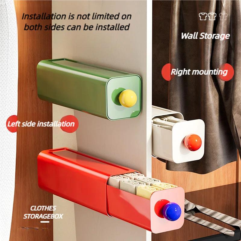 1PCS dopamine wall mounted sock underwear storage dispenser saves space underwear wardrobe cabinet bedroom underwear storage box