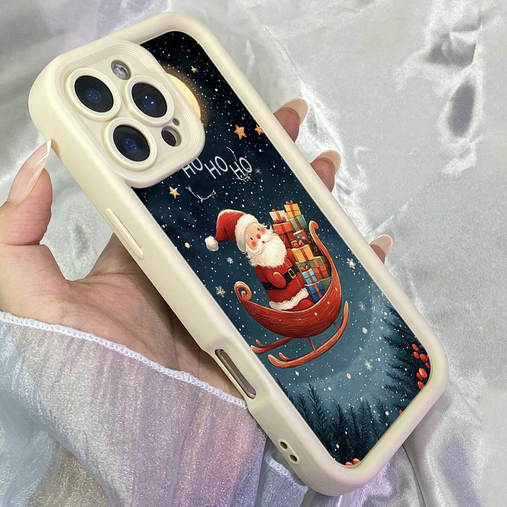 JT5 Aesthetic Christmas Phone for for iPhone 17 16 Pro Max Samsung S26 Ultra A17 A26 A07 Xiaomi Redmi Note 14 Pro Plus Soft TPU Case Cover