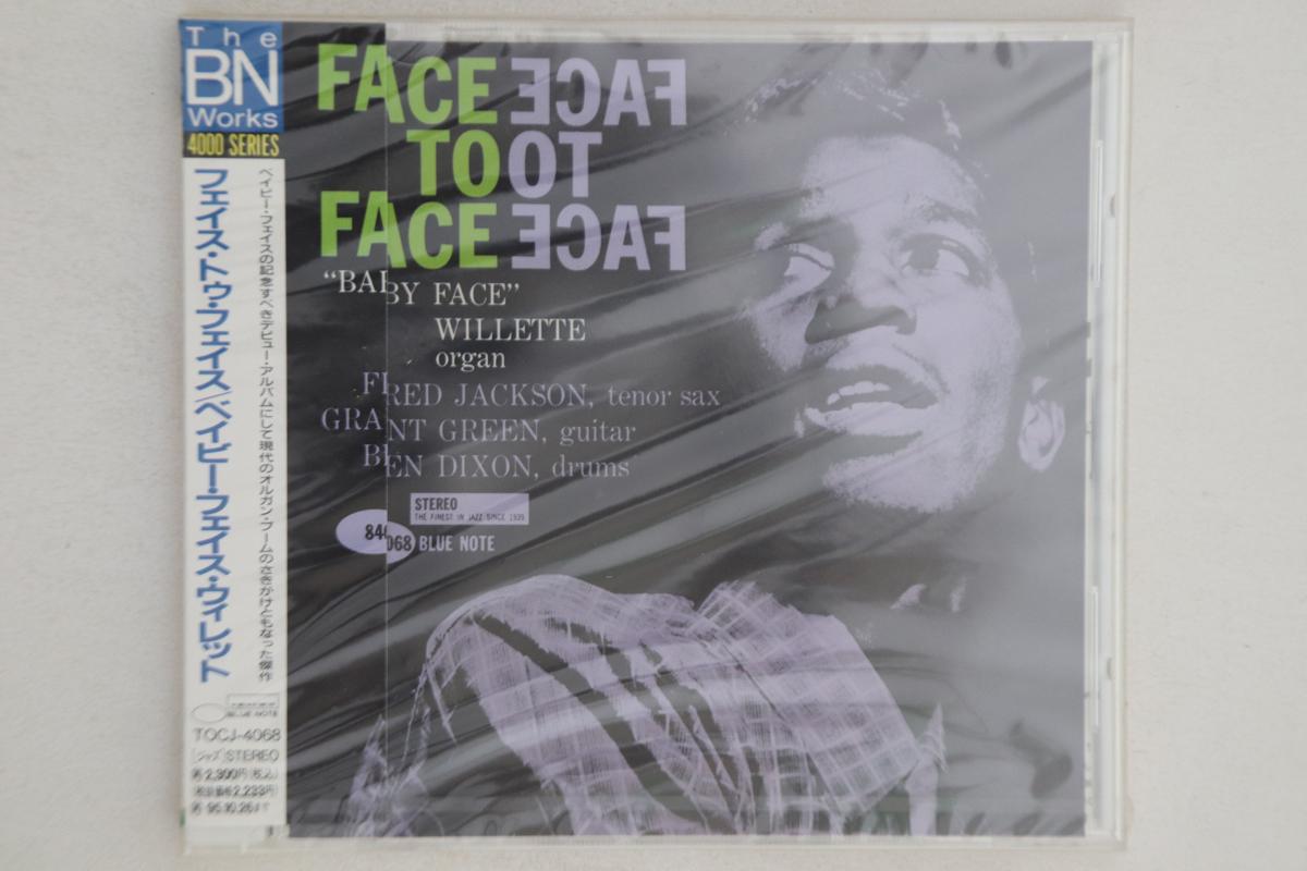 

CD BABY FACE WILLETTE - Face To Face TOCJ4068PROMO BLUE NOTE 1993 Japan Obi Jazz Used