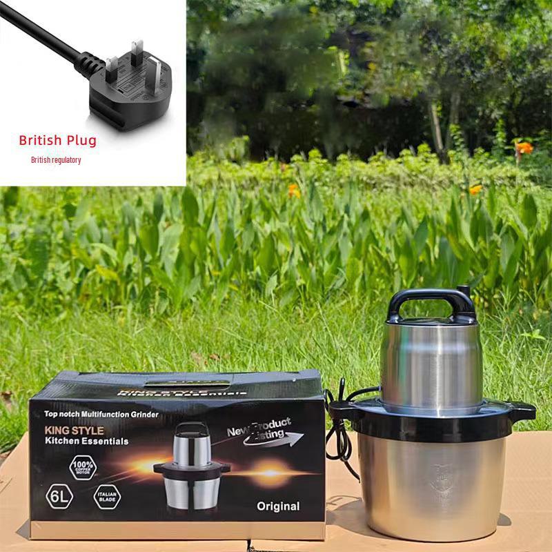 Fufumachine 110V 6L Meat Grinder & Multi-Function Electric Mixer for Chopping and Cooking