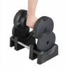 Adjustable dumbbell 23.5 kg With adjustable CO 1.5 kg black premium dumbbell