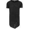 Maglietta Lunga Urban Classics da Uomo con Zip Frontale e Bordo Aperto