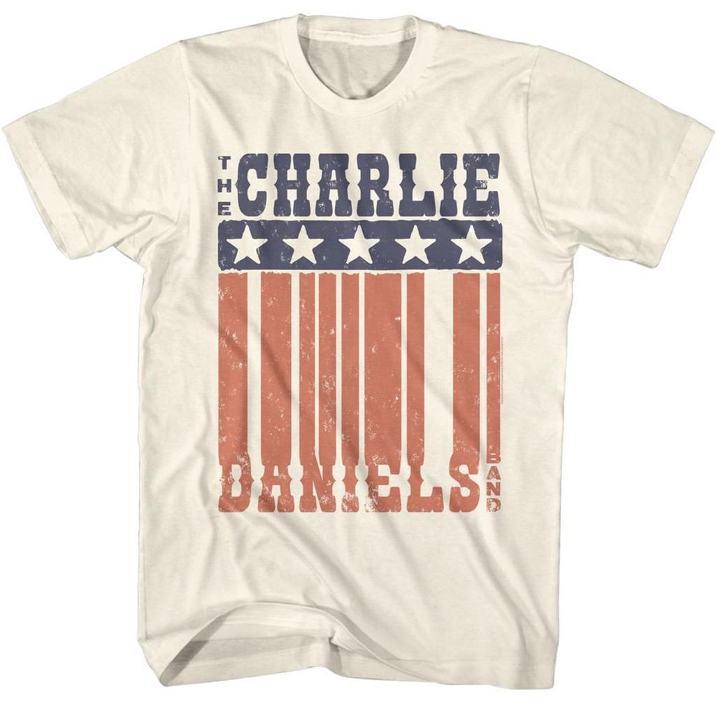 Charlie Daniels Band Flag Natural T-Shirt
