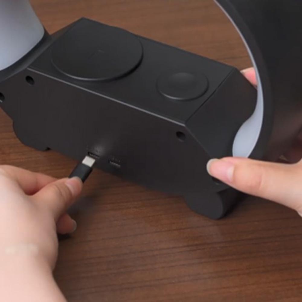 6 IN 1 Multifunction Wireless Charger Night Light and Clock Best Birthday Gift