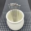 20Pcs Decorative Stainless Steel Cocktail Picks Long Handle Rustproof Martini Picks Reusable Silver Color Cocktail Skewers Party