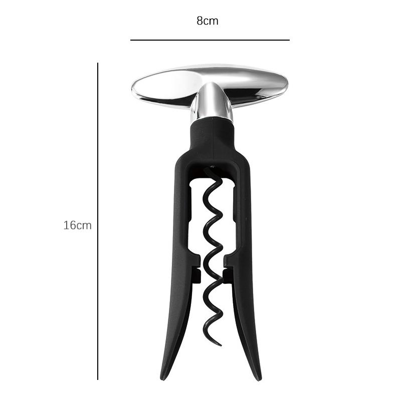 Pulling Corkscrew Wine Opener, Durable Plastic with Easy Turn Chrome Handle, Wine Bottle Opener for Bartenders, Home Bar Tools