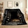 Skull Pathway Flannel Blanket Throw Blanket Soft Warm Sofa Bed Camping home Decor Unique Christmas Gift C926188