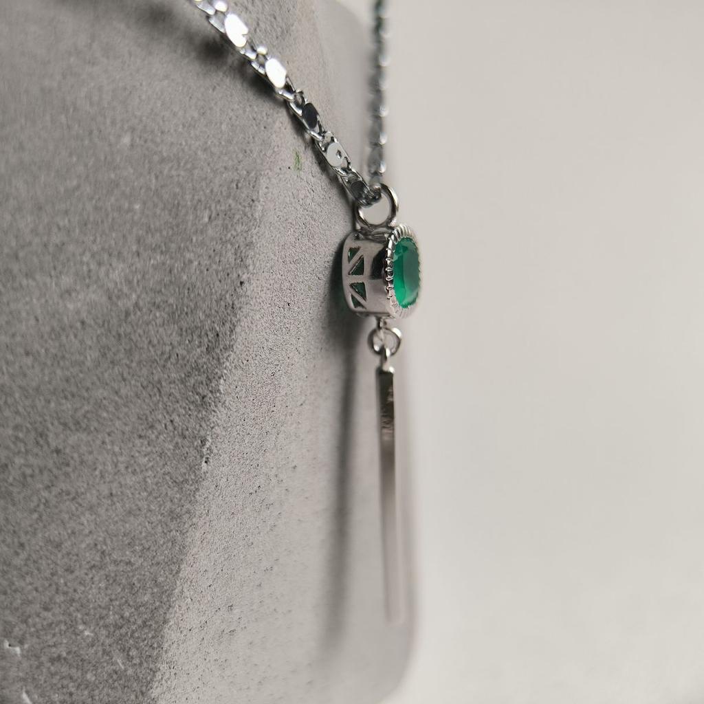 Серебряная подвеска с агатом 0.725ct (2198277)