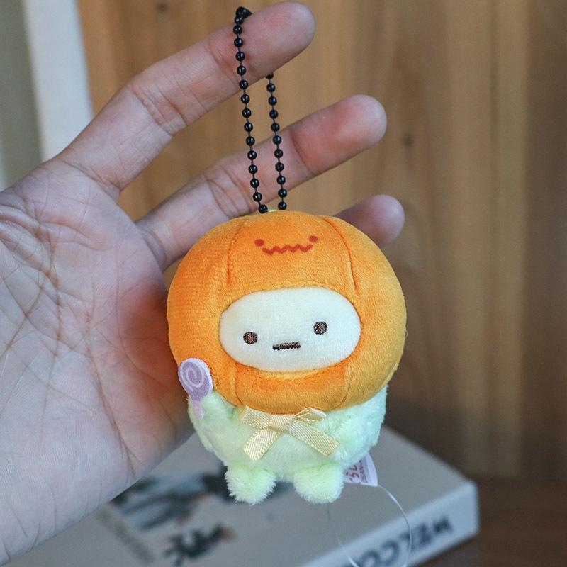 Cute Fried Shrimp Plush Keychain Cartoon Doll Bag Charm Girly Pendant Toy