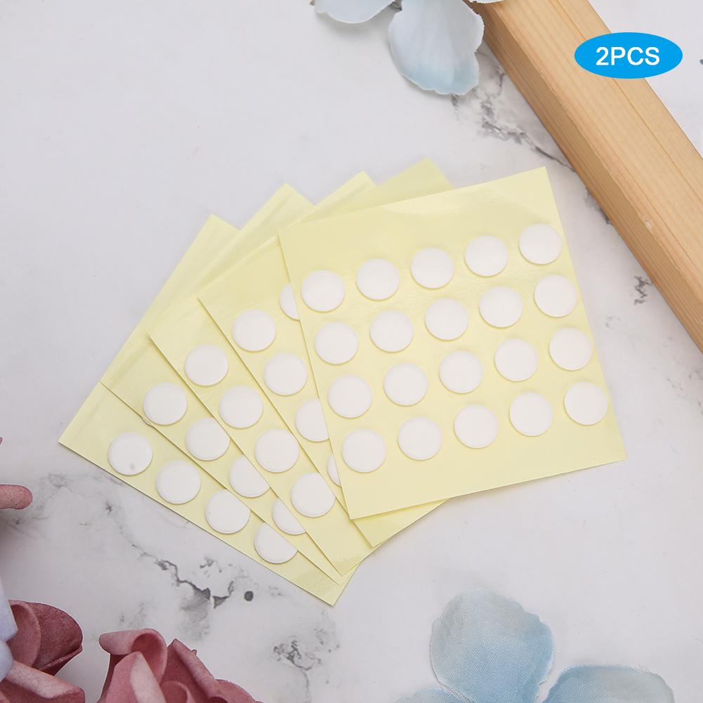 200 Stück Transparente Runde Doppelseitige Klebebandaufkleber Starke Klebekraft Aufkleber Nagelkunst 10mm