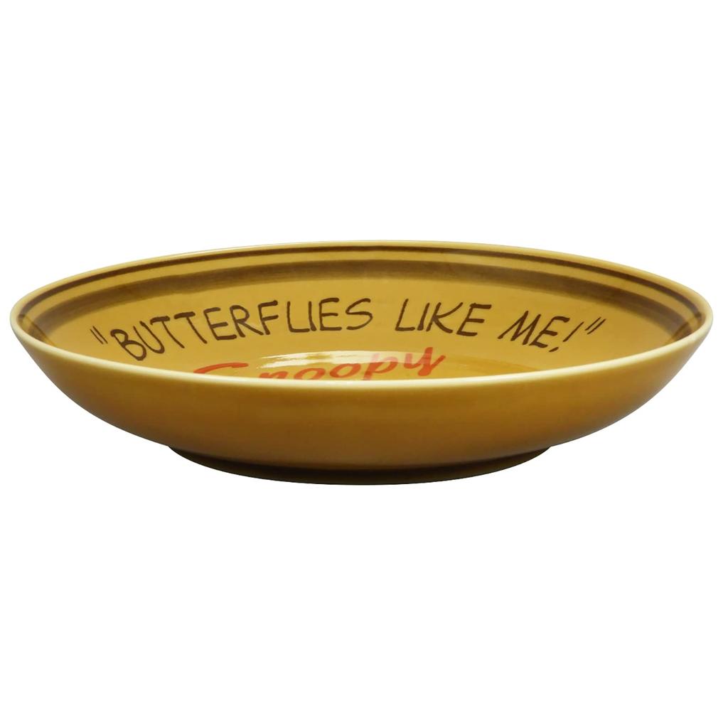 PEANUTS Pasta Dish Plate Pair Set 21cm Microwave Safe Retro Made In Japan SN920-139