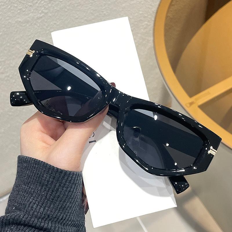 Irregular Cat Eye Sunglasses Rice Nail Sunglasses Fashion Sunglasses Ladies Retro Ins Sunscreen Retro