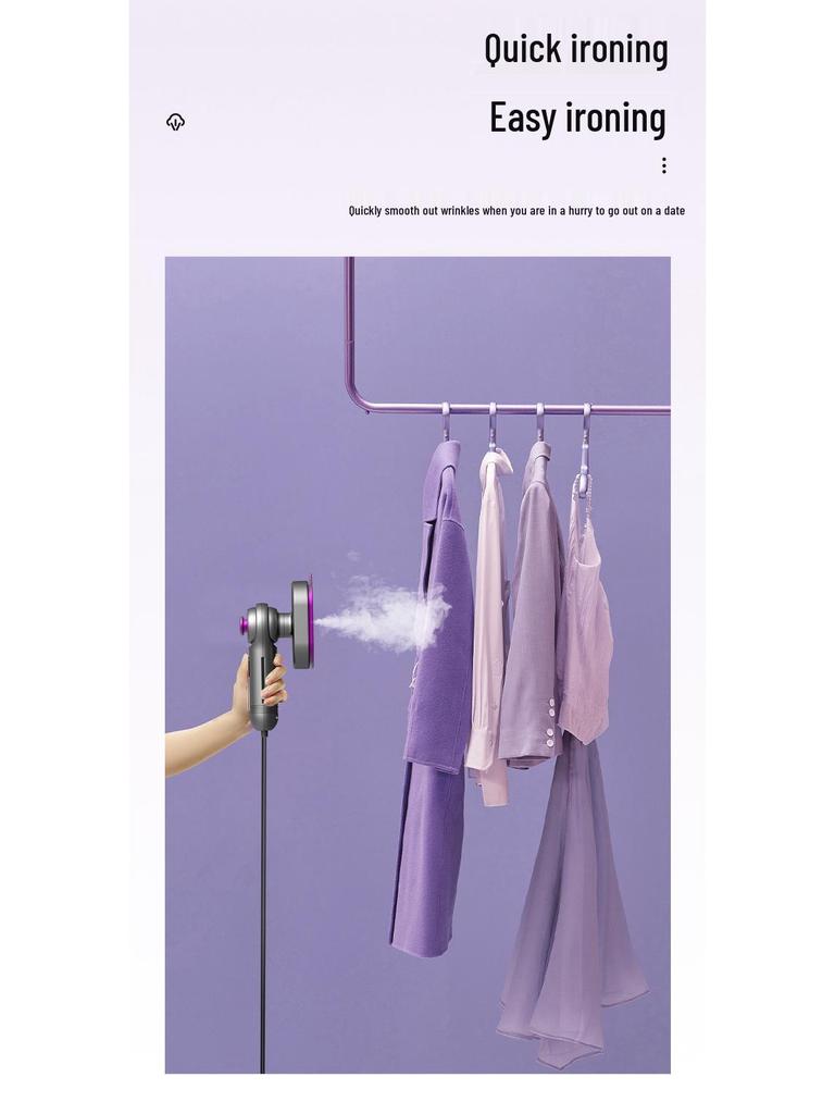 Compact Rotating Handheld Garment Steamer and Iron