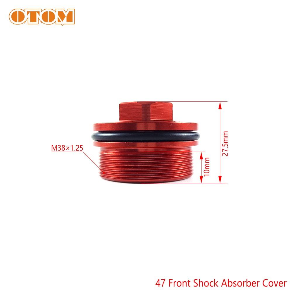 

OTOM Motorcycle 47mm Front Fork Shock Absorber Dual Chamber Spring Piston Tube Rod Cover Lower Foot Brake Bushing For FASTACE K6 Upper Cover