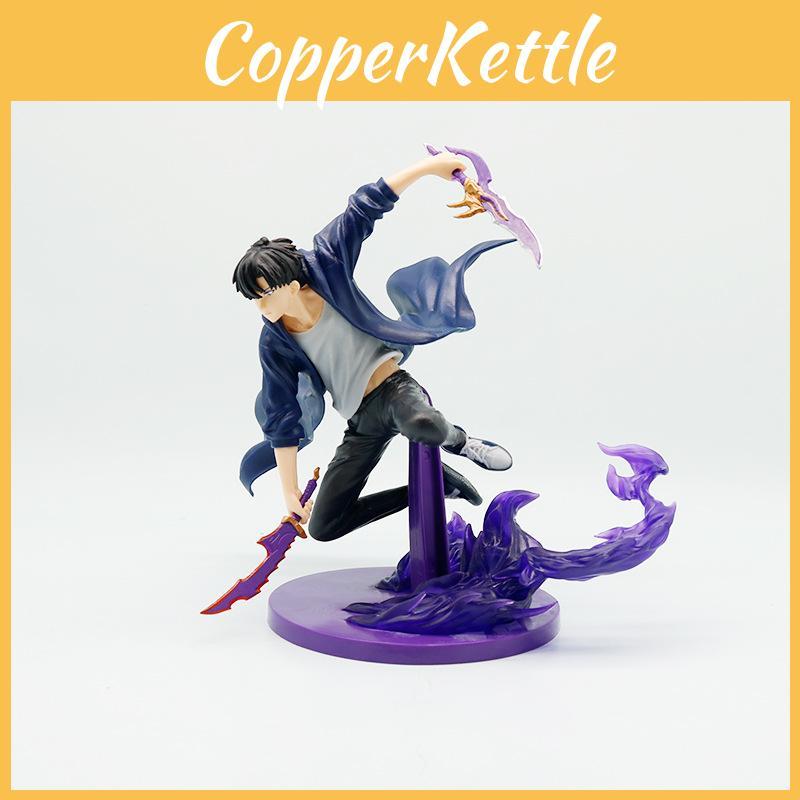 Solo Leveling Sung Jin Woo Pvc Model With Combat Posture For Home Office And Figure Enthusiasts